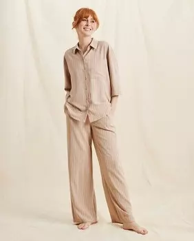 Длинные, струящиеся женские брюки Jdy, бежевый