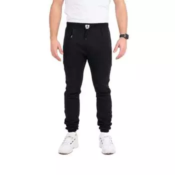 Длинные тайские спортивные мужские брюки с ребристым краем от 013 Superb, черный