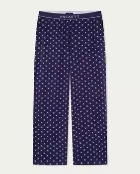 Длинные трикотажные мужские пижамные штаны Hackett, темно-синий