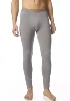 Длинные трусы Bruno Banani "Warm Up" с контрастным поясом с логотипом, серый