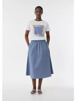 Длинные юбка comma CI, синий