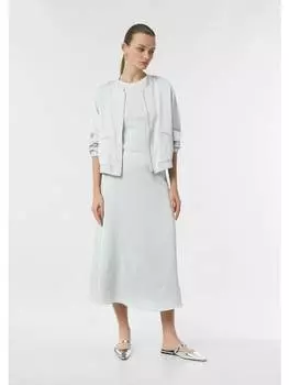 Длинные юбка comma, серебряный