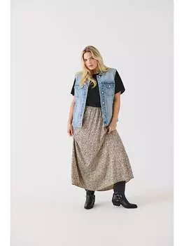 Длинные юбка ONLY Carmakoma, бежевый