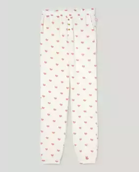 Длинные вязаные штаны для девочки Cotton Juice, розовый