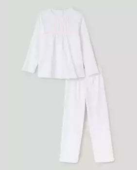 Длинные вязаные штаны для девочки Cotton Juice, розовый