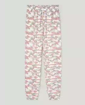 Длинные вязаные штаны для девочки Cotton Juice, мультиколор