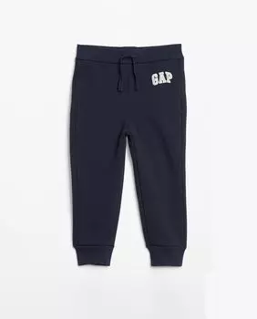 Длинные вязаные штаны для мальчика на синей резинке Gap, синий
