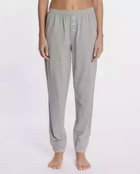 Длинные женские пижамные брюки из эластичного хлопка Punto Blanco, серый