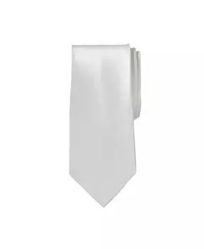 Длинный атласный галстук Big & Tall KingSize, белый