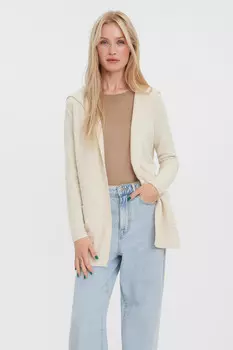 Длинный базовый женский кардиган Vero Moda, серый