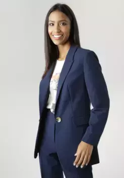 Длинный блейзер Aniston SELECTED в модной цветовой палитре, синий