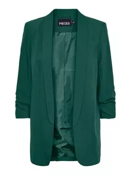 Длинный блейзер PIECES Blazer PCBosella, темно-зеленый