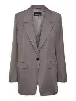 Длинный блейзер PIECES Blazer SALINA, графитовый