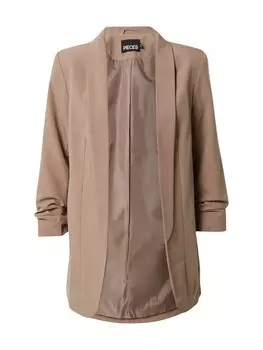 Длинный блейзер PIECES Blazer, светло-коричневый