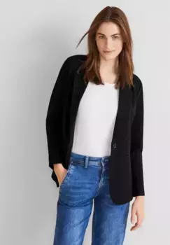 Длинный блейзер STREET ONE на пуговицах, черный