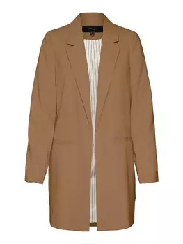 Длинный блейзер VERO MODA Blazer, коричневый