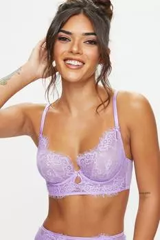 Длинный бюстгальтер с глубоким вырезом без подушечек Blissful Ann Summers, фиолетовый