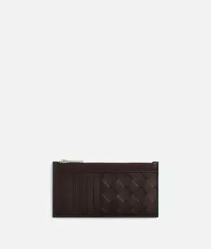 Длинный футляр для карт Intrecciato на молнии Bottega Veneta