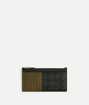 Длинный футляр для карт Intrecciato на молнии Bottega Veneta