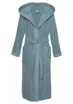 Длинный халат andas, пастельный синий
