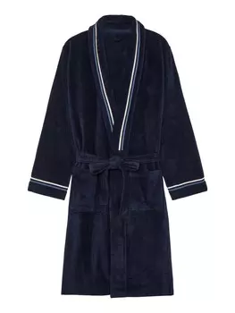 Длинный халат HOM Transat, темно-синий