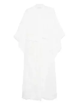 Длинный халат из тюля Carine Gilson, белый