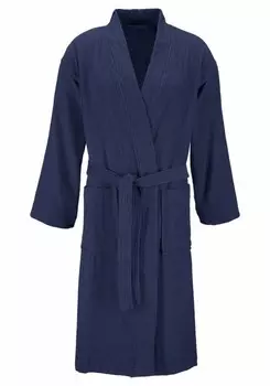 Длинный халат MY HOME, морской синий