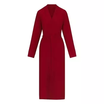 Длинный халат SKIMS, цвет brick