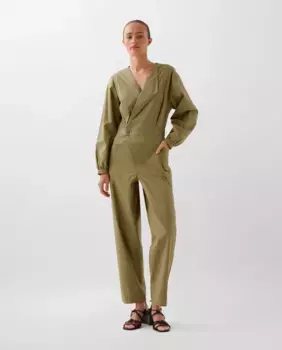 Длинный хлопковый комбинезон для женщин Scalpers, цвет Kaki
