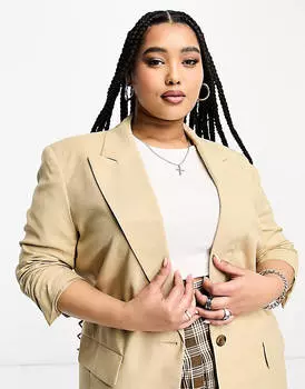 Длинный идеальный пиджак ASOS DESIGN Curve