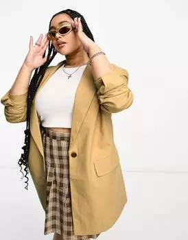 Длинный идеальный пиджак ASOS DESIGN Curve