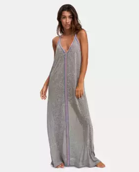 Длинный кафтан инков с V-образным вырезом Pitusa, цвет Nude