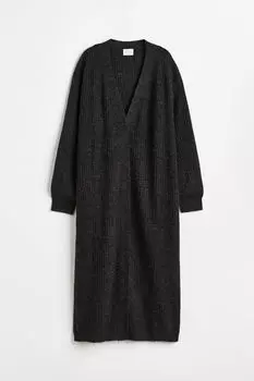 Длинный кардиган H&M, черный