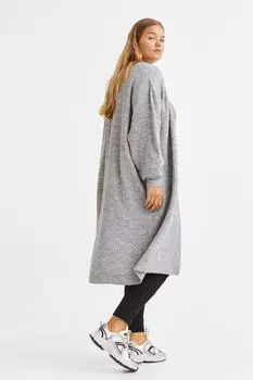 Длинный кардиган H&M, серый