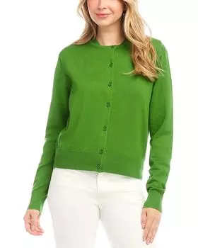 Длинный кардиган Karen Kane, зеленый