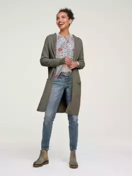 Длинный кардиган LINEA TESINI by Heine, оливковый