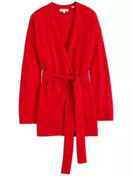 Длинный кардиган с поясом Chinti & Parker, красный