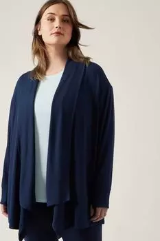 Длинный кардиган выреза-конверта Athleta, синий