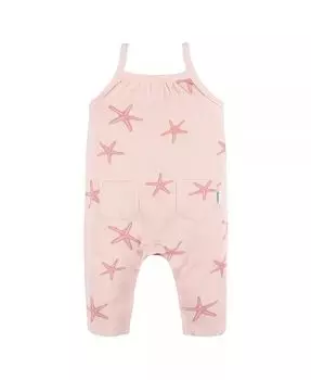 Длинный комбинезон без рукавов для девочек Gerber, розовый