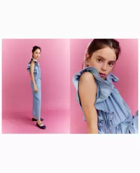 Длинный комбинезон для девочки Kids El Corte Ingls, синий