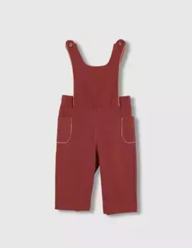 Длинный комбинезон для девочки с карманами Gocco, цвет Granate