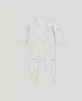 Длинный комбинезон для мальчика с мягкой подкладкой Cotton Juice, зеленый