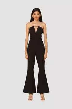 Длинный комбинезон Hurley с широкими штанинами Amylynn, черный