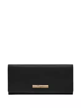 Длинный континентальный кошелек Le Roseau Longchamp, черный