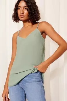 Длинный легкий жилет на бретельках с v-образным вырезом Friends Like These, синий