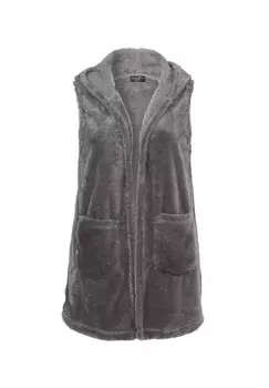 Длинный молодежный жилет однотонного дизайна VIA APPIA -DUE-, цвет Mittelgrau