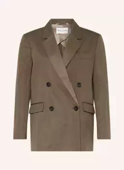 Длинный пиджак из льна Marc O'Polo, коричневый