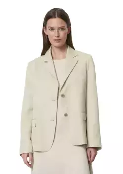 Длинный пиджак Marc O'Polo, изготовленный из смеси лиоцелла и льна TENCEL, серый