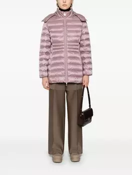 Длинный пуховик Ea7 Emporio Armani, розовый