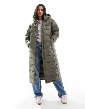 Длинный пуховик Pike Lake II цвета каменно-зеленый Columbia